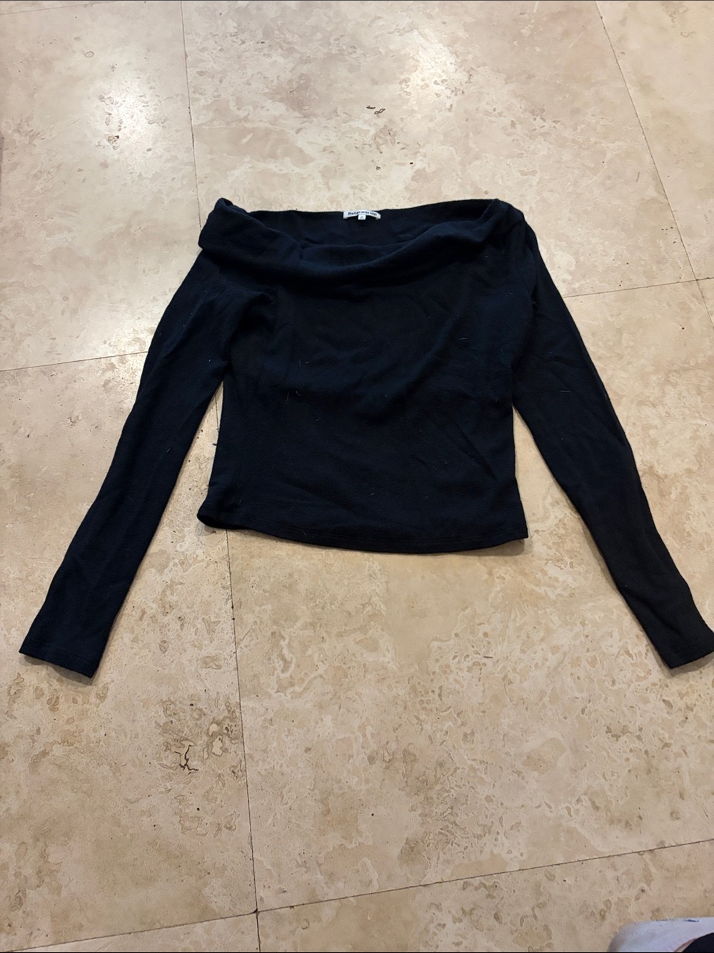 Reformation Black Knit Top
